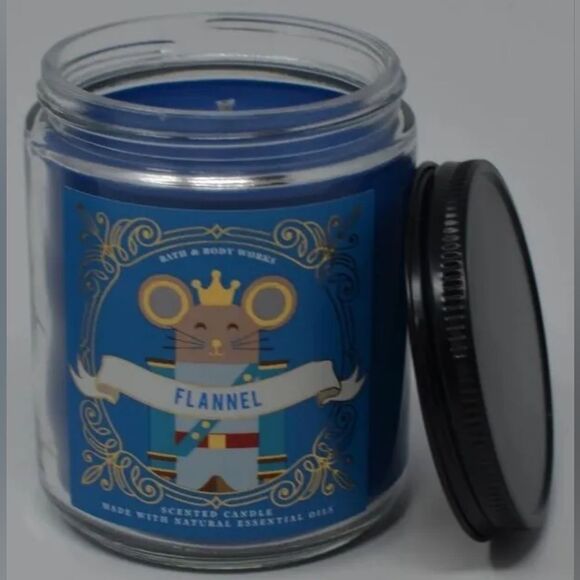Bath & Body Works Flannel Mason Jar Single Wick Candle 7oz - Picture 1 of 3
